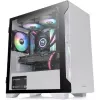 PC-Gehäuse Thermaltake S100 Tempered Glass Snow Edition Micro Tower Weiß