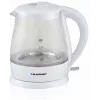 Elektrischer Wasserkocher BLAUPUNKT 1 L 1630 W Weiß — Glaskörper, 360°-Basis, Tastenöffnung