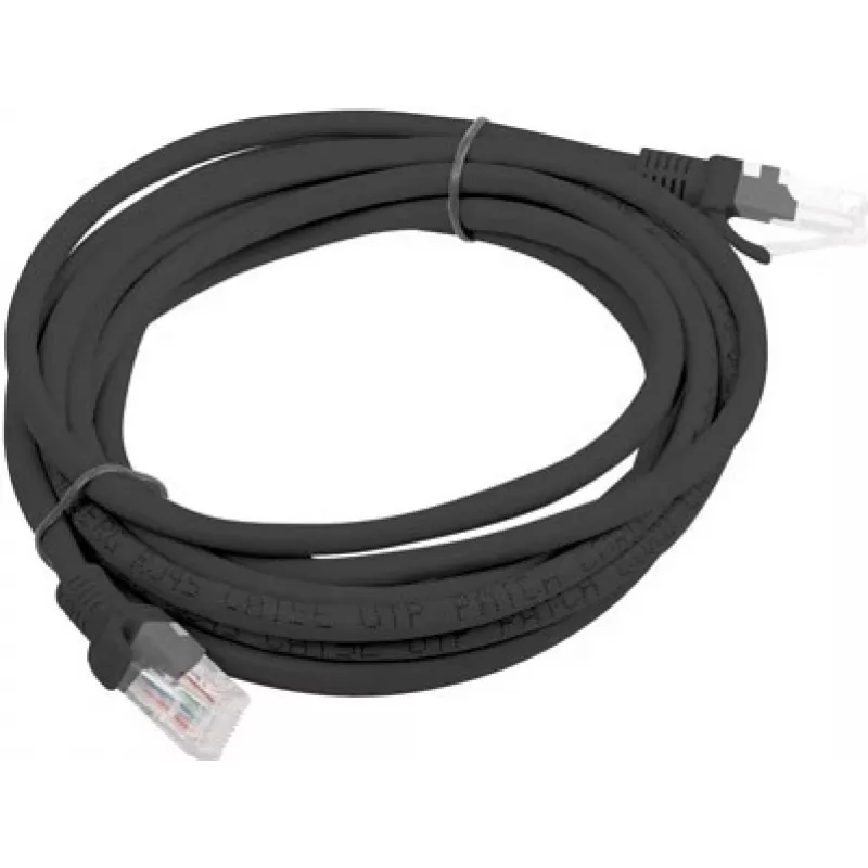 Patchkabel UTP Lanberg PCU6-10CC-0300-BK (RJ45 - RJ45, 3m, UTP, Kat. 6, Farbe Schwarz) (PCU6-10CC-0300-BK)