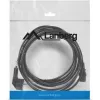 Netzkabel LANBERG CA-C13C-11CC-0050-BK – 5 m, C13-Kupplung auf CEE7/7, abgewinkelt C13