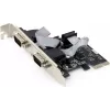 Interne serielle Karte GEMBIRD SPC-22 PCIe RS-232 Low-Profile, WCH382, 16000 Kbit/s, 67×120×20 mm, schwarz