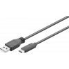 Wentronic goobay - USB Kabel - USB-C (M) to USB Type A (M) - USB 3,1 Gen 2 3 A - 50cm - Round - Schwarz (41073)