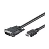Goobay | DVI-D/HDMI-Kabel, vernickelt | 50580 | DVI-D Stecker Single-Link (18+1 Pin) | HDMI Stecker (Typ A) | 2 m