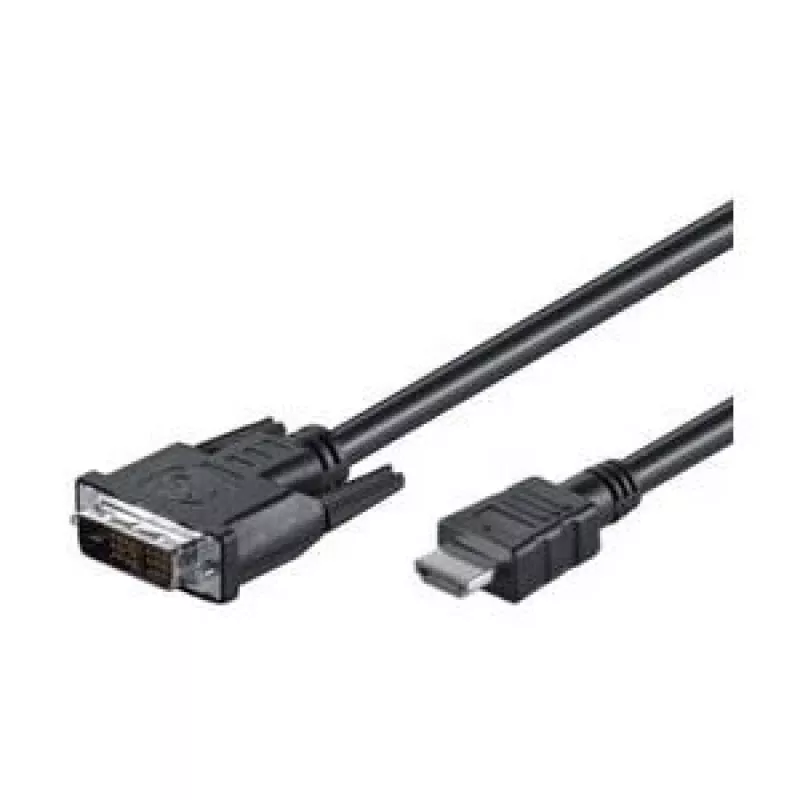 Goobay | DVI-D/HDMI-Kabel, vernickelt | 50580 | DVI-D Stecker Single-Link (18+1 Pin) | HDMI Stecker (Typ A) | 2 m