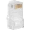 LANBERG RJ-45 Kabelverbinder PLU-5000, U/UTP (UTP) Schirmung, transluzent weiß, 100er-Pack