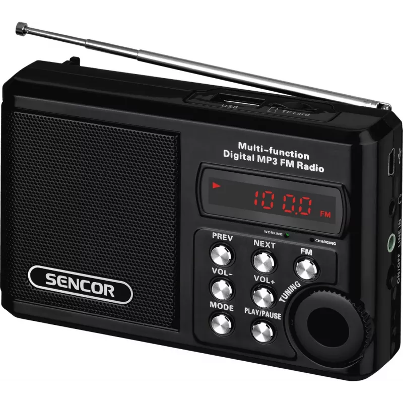 Tragbares Radio SRD 215 B MP3, USB, SD