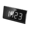 Uhrenradio SENCOR SRC 340 — FM-Uhrenradio mit 1,8 Zoll weißem LED-Display, roter 180°-Projektion, Dual-Alarm, 10 FM-Senderspeichern, Batterie-Backup