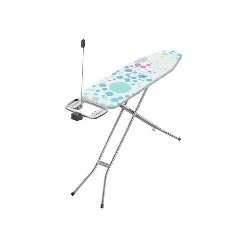 Bügelbrett in voller Größe Vileda 163316 — 1200x380 mm Brett, höhenverstellbar 75–96 cm, Edelstahlbeine, Bügeleisenablage