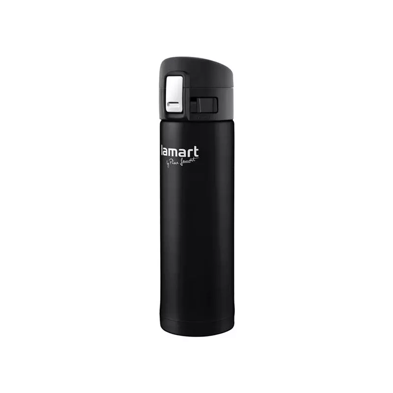 Thermo-Trinkbecher LAMART LT4045 400 ml Edelstahl vakuumisolierter Reisebecher, Ø 6,4 cm