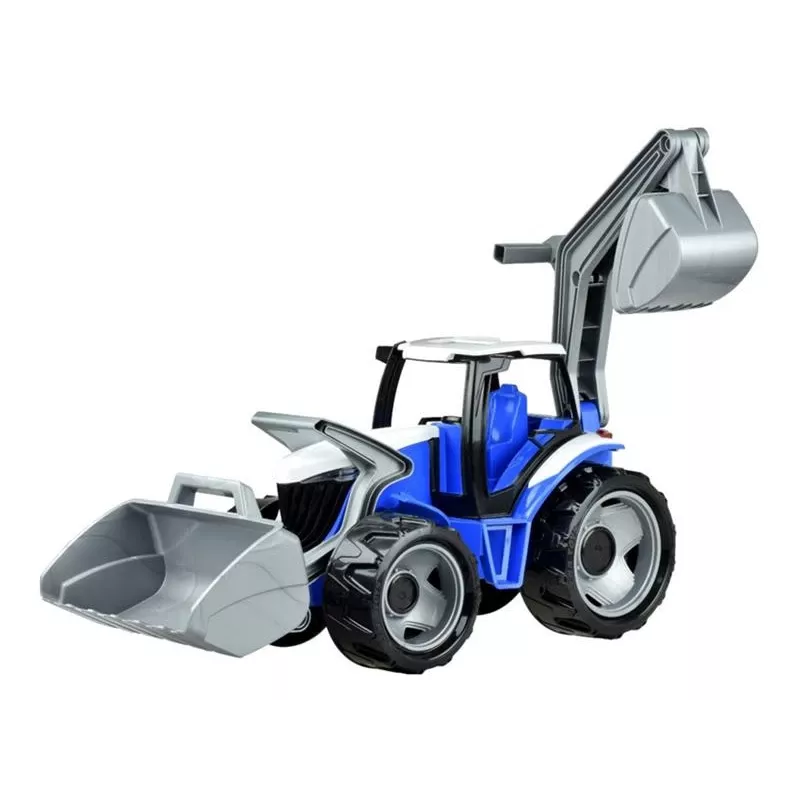 Lena GIGA TRUCKS Traktor mit Frontlader, Traktor, 3 Jahr(e), Kunststoff, Blau, Grau, Weiß