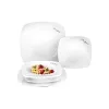 Tafelservice LAMART LT9002 — 6-tlg. Porzellanteller: 2×25 cm, 2×20 cm, 2×17 cm, weiß
