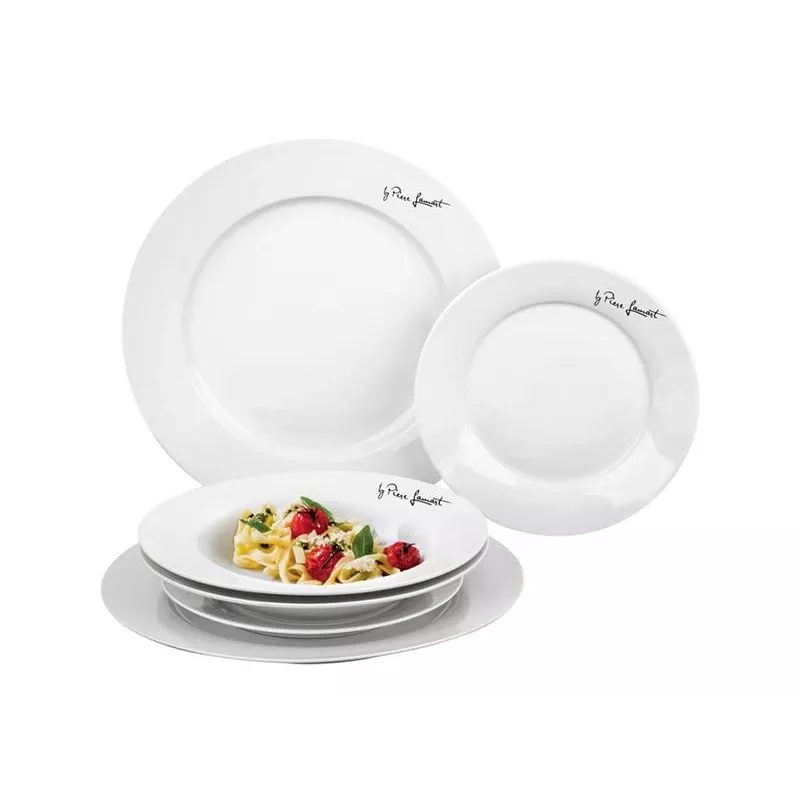 Tischgeschirr-Set Lamart LT9001 6 Stück Porzellan Weiß 3 Personen