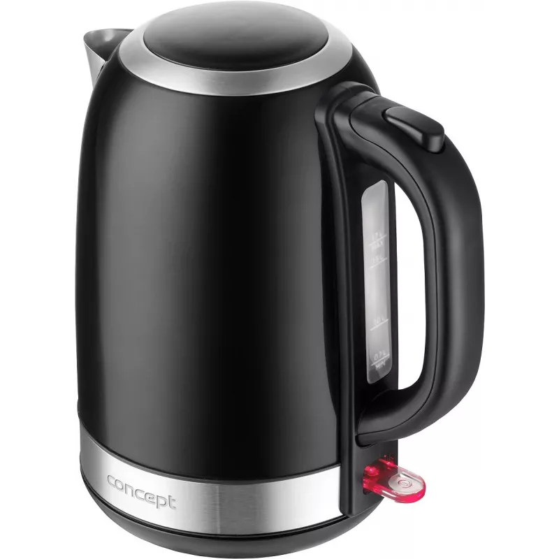 Wasserkocher Concept Solution RK3245 — 1,7 l, 2200 W, Edelstahl, Schwarz