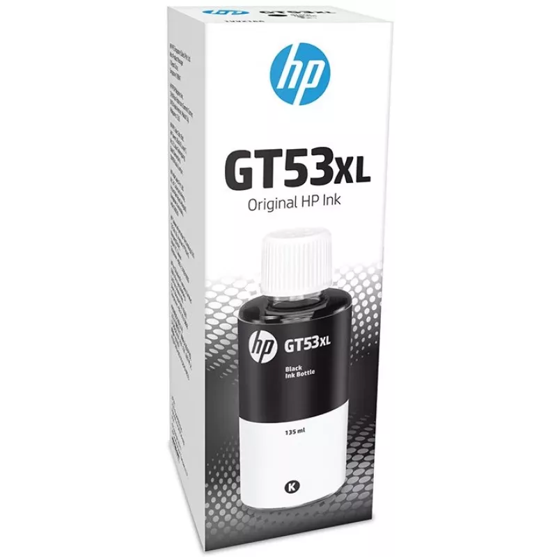 HP GT53XL 135-ml Schwarz Original Tintenflasche, Schwarz, Malaysia, 15 - 35 °C, 15 - 35 °C, 20 - 80%, 1 Stk.