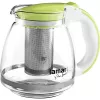 Glaskanne Lamart LT7028 grün transparent 13 cm Durchmesser 155 mm Höhe