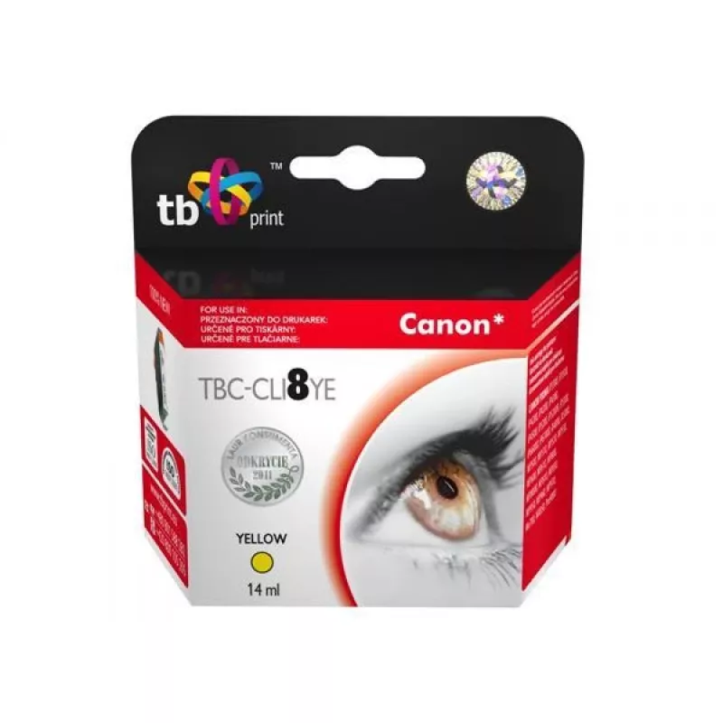 Ink TBC-CLI8YE (Canon CLI8YE) Yellow 100% new