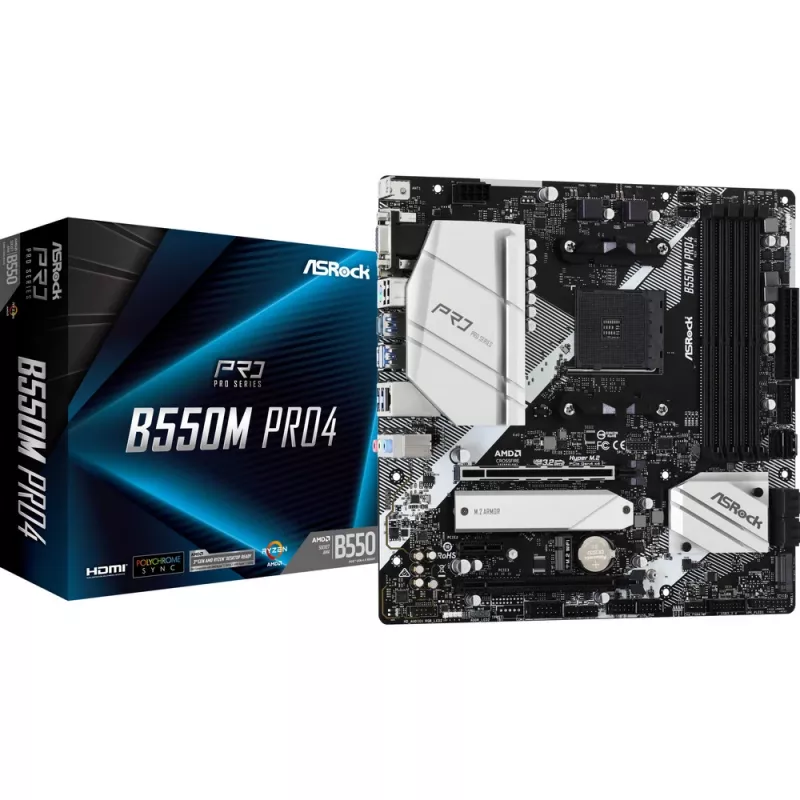 ASRock B550M Pro4 AM4 Micro-ATX-Mainboard