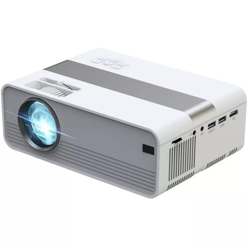 Technaxx TX-127 Mini-LED-Projektor, LCD, HD 720p (1280x720), Weiß/Grau