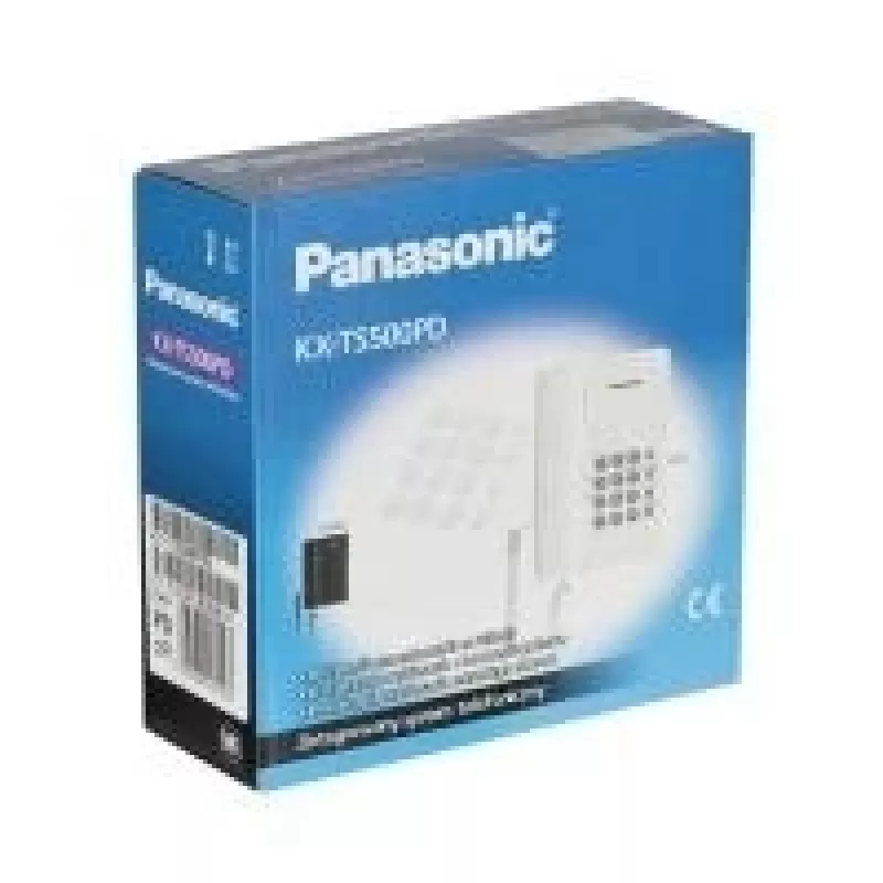 Schnurgebundenes Telefon Panasonic KX-TS500 Schwarz mit Anruferkennung und Freisprecheinrichtung