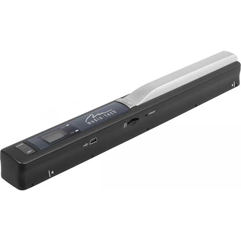 Pen-Scanner MEDIA-TECH MT4090, schwarz, LED-Anzeige, USB 2.0, MicroSD, AAA-Batterie