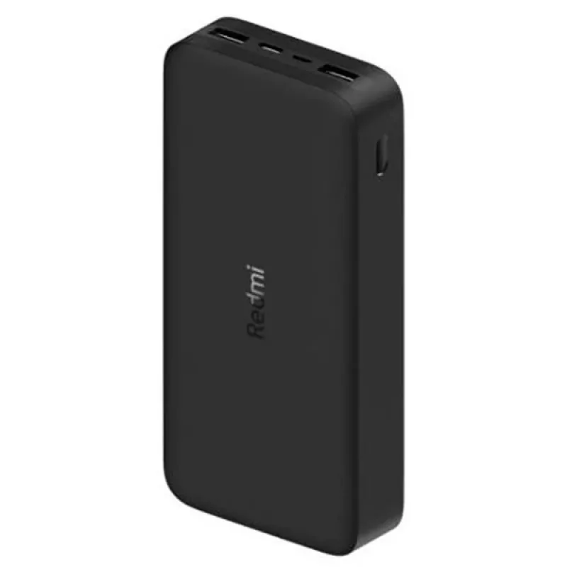 Xiaomi Mi 20000mAh Redmi Power Bank: 2 USB-A-Anschlüsse, Schnellladung für zwei Geräte gleichzeitig, Dual Micro-USB/USB-C-Eingang, tragbarer Akku für Mobilgeräte