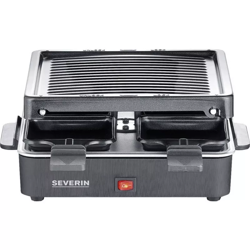 Severin Mini Raclette Grill 4 kleine Antihaft-Pfännchen 600 W