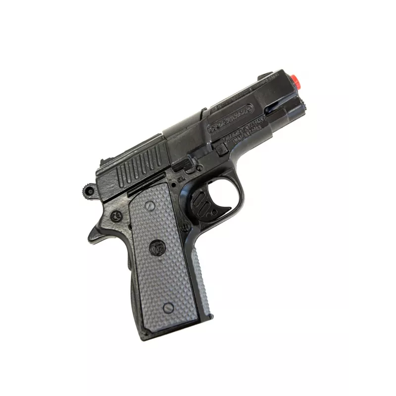 Metall-Spielzeugpolizeipistole Pulio Modell 15546/6 – realistisches Design, robuste Konstruktion