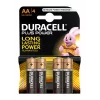 Duracell Plus AA/LR6 alkaline batteries, 4 pack