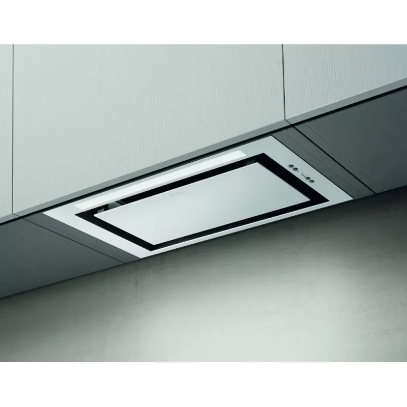 Elica LANE-60-WH 52 cm White Lane Canopy Hood mit 3 Geschwindigkeitsstufen + 1 Booster-Powerstufe und LED-L