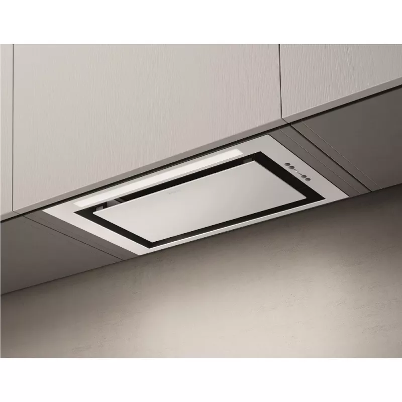 Elica LANE-80-WH 72 cm Weiß Lane Wandhaube mit 3 Geschwindigkeitsstufen + 1 Booster-Leistungsstufe und LED-L