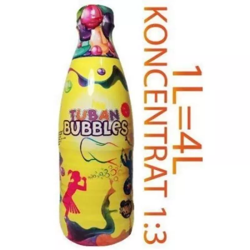 Seifenblasenlösung TUBAN Konzentrat Big Bubbles flüssig 1 l, transparent