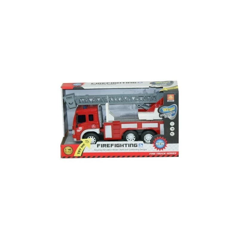 Madej Feuerwehr-Spielzeug mit Sound und Licht Modell 071925 — mechanisches Spielzeugfahrzeug