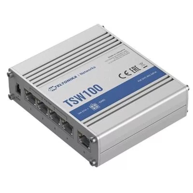 Teltonika TSW100 Industrial Unmanaged PoE Switch