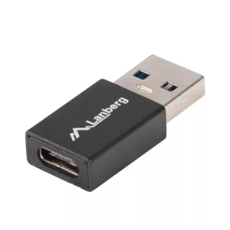 Lanberg AD-UC-UA-01 Kabel-Interface/Gender-Adapter USB 3.0 Typ A auf USB 3.0 Typ C Schwarz (AD-UC-UA-01)