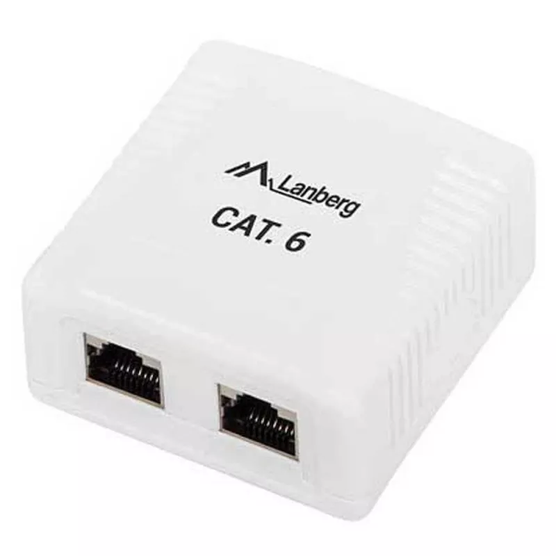 Lanberg OS6-0002-W Kabel Interface/Gender Adapter 2 X RJ-45 Weiß (OS6-0002-W)