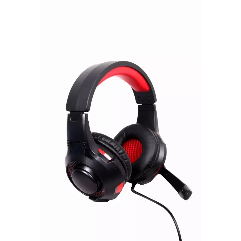 Kabelgebundenes Gaming-Headset GEMBIRD GHS-U-5.1-01 — Over-Ear, 5.1-Unterstützung, 20–20.000 Hz, 2 m Kabel, Rot/Schwarz