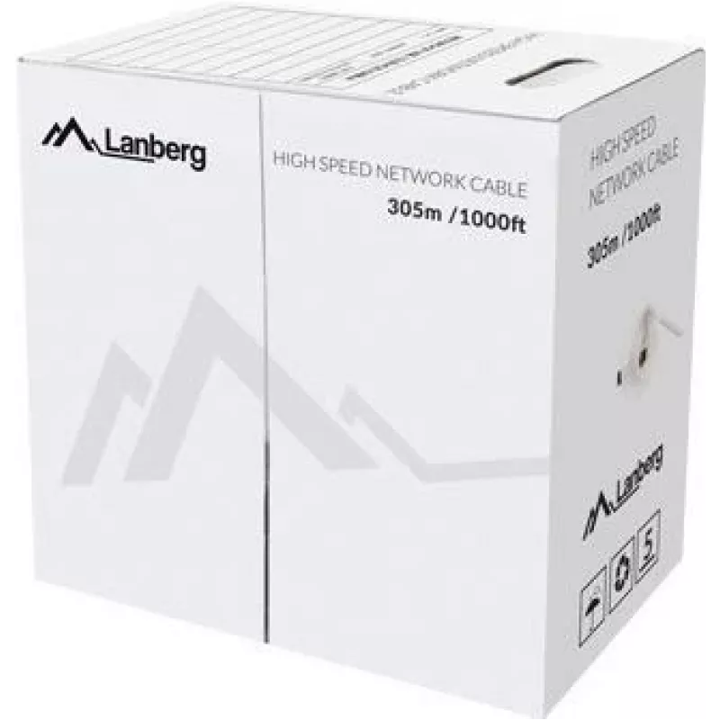 Netzwerkkabel Lanberg LCU5-12CU-0305-B U/UTP Cat5e 305 m Blau