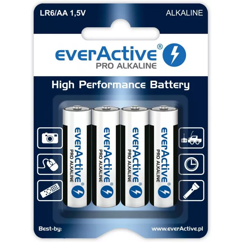 everActive Einwegbatterie Alkaline AA 1,5 V LR64BLPA 4er-Pack