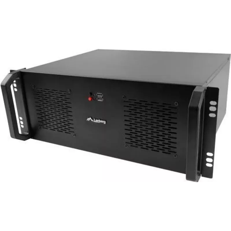 Rack-Gehäuse LANBERG SC01-3504-10B, 1x 3,5-Zoll + 1x 2,5-Zoll Einschub, 7 Erweiterungsslots, 2x 120-mm-Frontlüfter, USB2.0