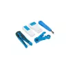 LANBERG Kabelschloss-Crimpwerkzeug-Set NT-0302 — RJ-45-Crimper, Kunststoffgriffe, Tragetasche, Ein-/Ausschalter, mehrfarbig