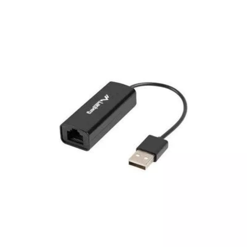 Netzwerkkarte LANBERG NC-0100-01 USB 10 Gbit/s, hot-swap-fähig, Kabel 0,15 m, schwarz