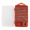 Manuelles Schraubendreher-Set GEMBIRD TK-SD-07 — 90-teilige Kombinationsschraubendreher und Bits, magnetische Spitzen, roter Tragekoffer