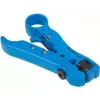 Kabelabisolierer LANBERG NT-0102, Kunststoffgriff, Schutzisolierung, austauschbare Klingen, blau