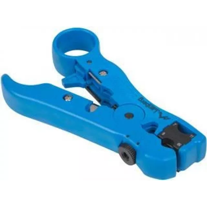 Kabelabisolierer LANBERG NT-0102, Kunststoffgriff, Schutzisolierung, austauschbare Klingen, blau