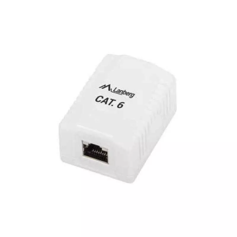 Aufputz-Anschlussdose RJ-45 Weiß Lanberg OS6-0001-W