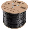 LANBERG Netzwerkkabel Cat5e LCF5-21CU-0305-BK, F/UTP Kupfer, 305 m, 24 AWG, PE-Mantel, schwarz
