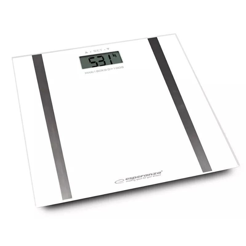 Personenwaage Esperanza Samba EBS018W – elektronisch, 180 kg, weiß