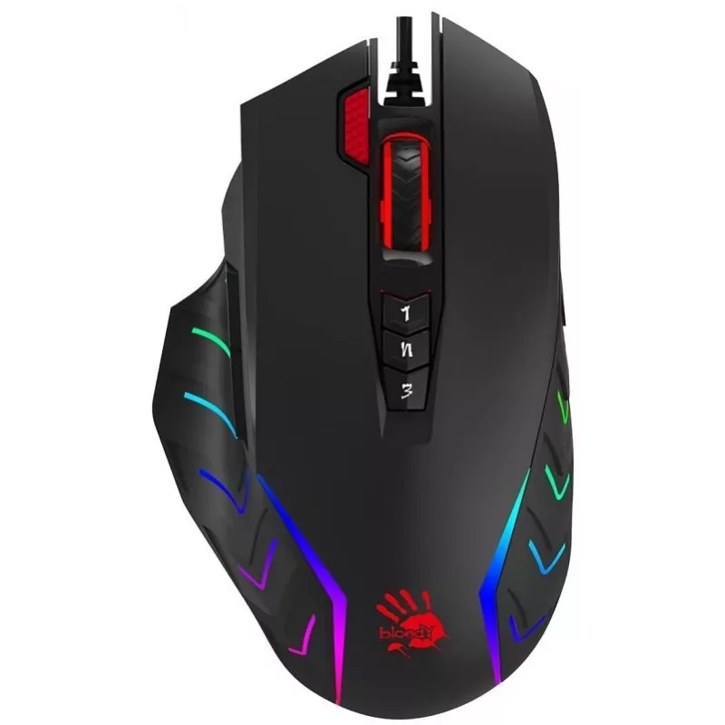 A4Tech Maus Bloody J95S Stone schwarz USB (Aktiviert) A4TMYS47300