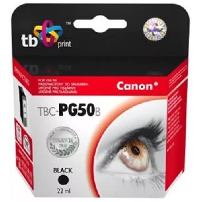 Tinte TBC-PG50B (Canon PG-50) Schwarz wiederaufbereitet