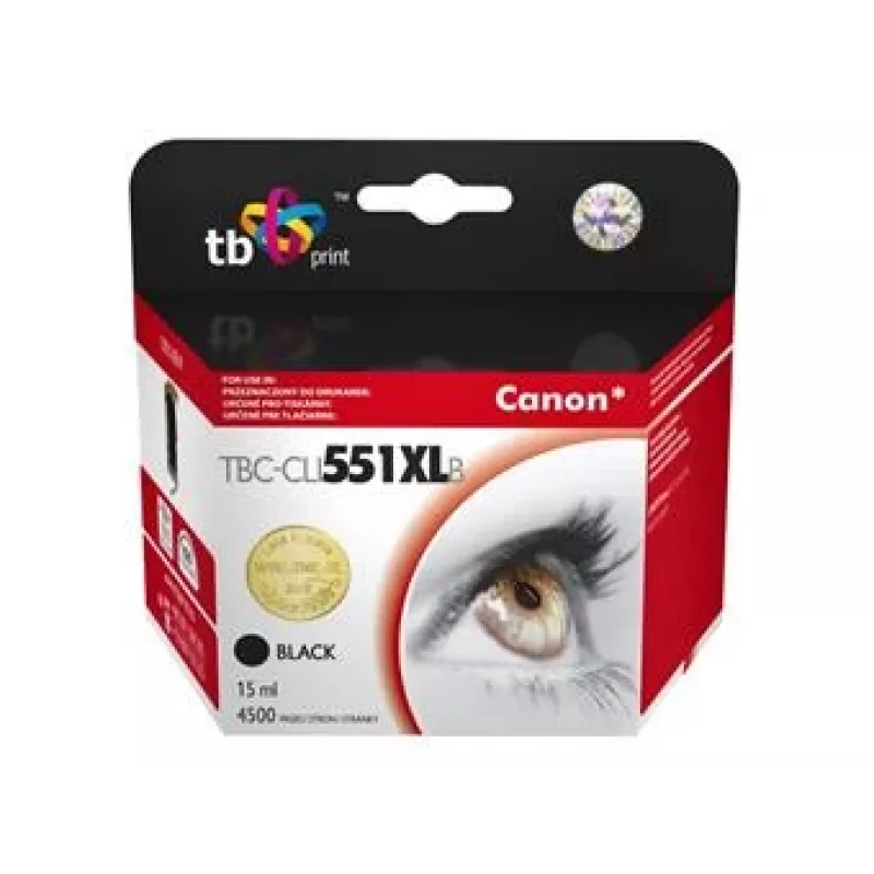 TB-Komp. Tintenpatrone für Canon CLI-551XL BK Schwarz